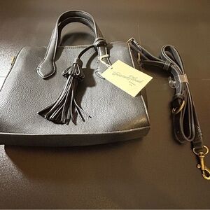 Universal Thread Target Pocketbook Purse with Removable Crossbody Strap Black